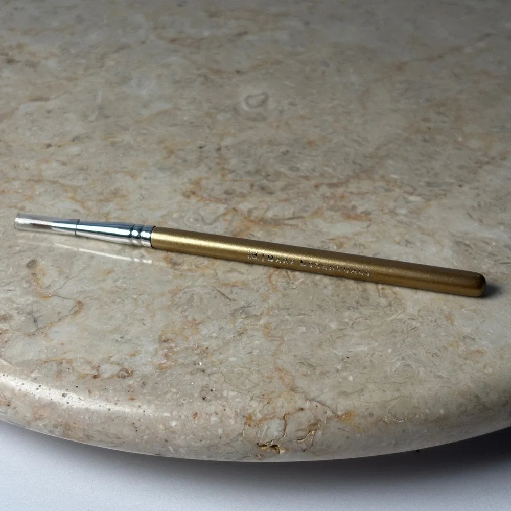 Bare‎ Escentuals Eyeliner Brush NOS Gold Precision Eye Makeup Tool BareMinerals